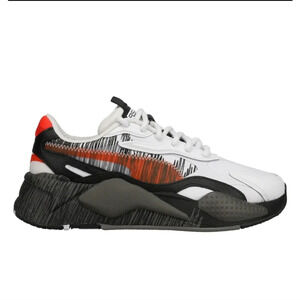 Puma RsX3 Render Lace Up  Youth White Grey Sneakers Sz 6C #386902-01